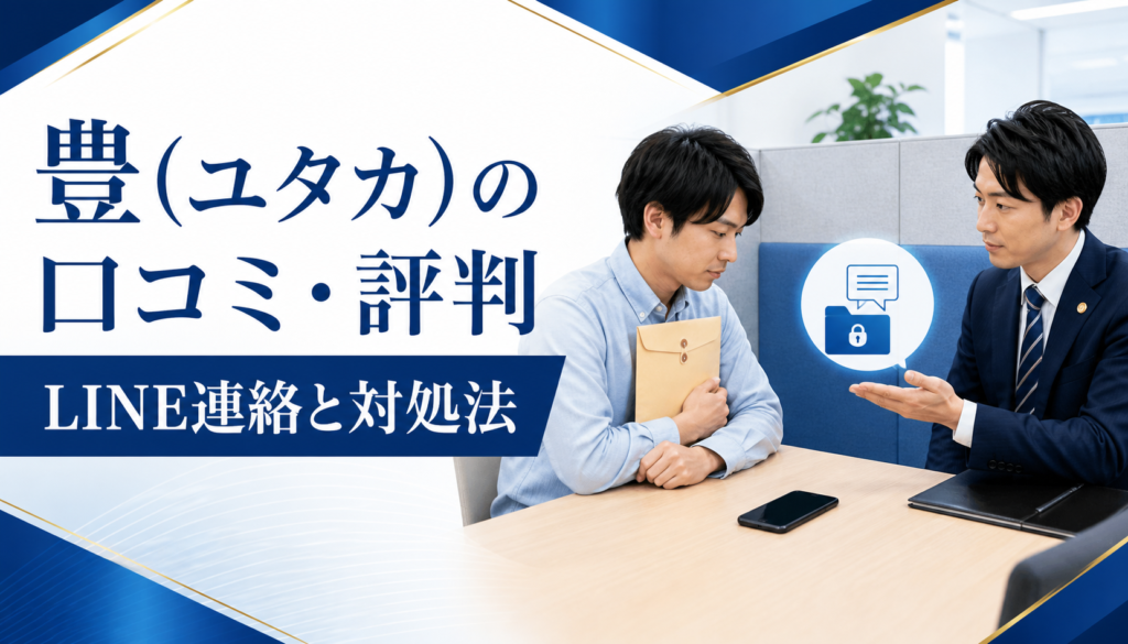 豊（ユタカ）の口コミ・評判｜先払い買取・闇金のLINE連絡と対処法