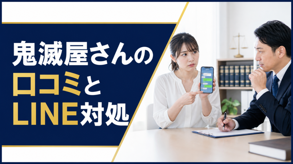 鬼滅屋さん(キメツヤサン)の口コミ・評判|先払い買取・闇金のLINE連絡と対処法