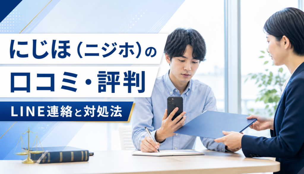にじほ(ニジホ)の口コミ・評判|先払い買取・闇金のLINE連絡と対処法