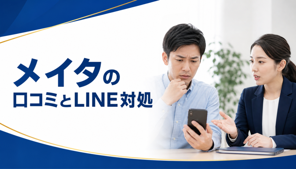 メイタの口コミ・評判｜先払い買取・闇金のLINE連絡と対処法
