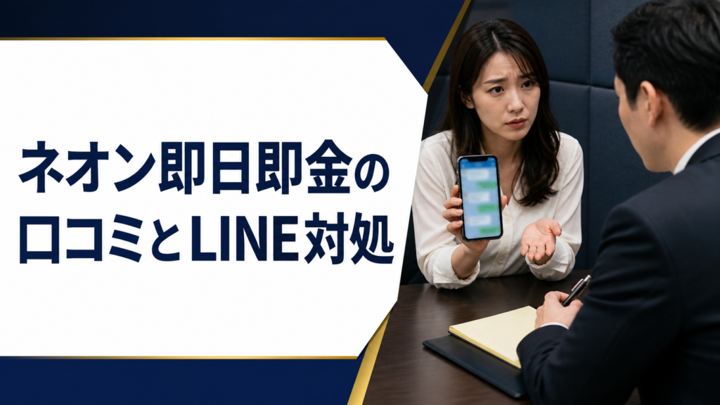 ネオン即日即金（ネオンソクジツソッキン）の口コミ・評判｜先払い買取・闇金のLINE連絡と対処法