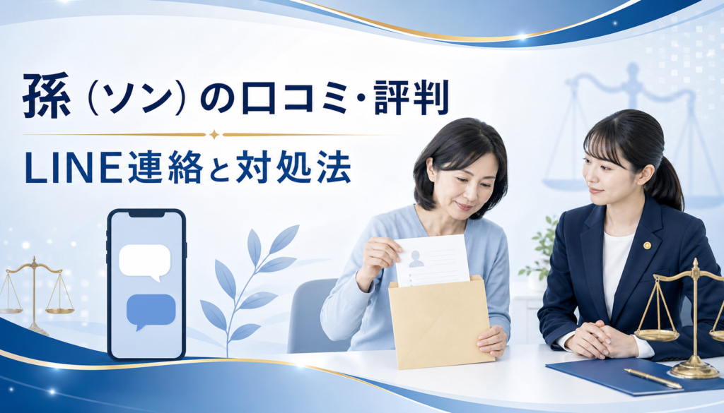 孫（ソン）の口コミ・評判｜先払い買取・闇金のLINE連絡と対処法