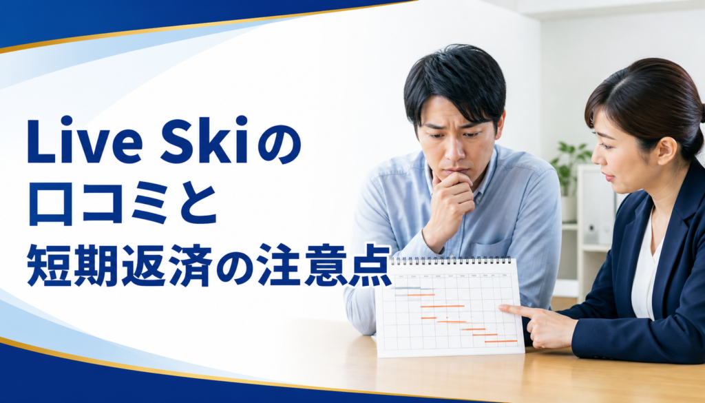 Live Ski（ライブスキ）の口コミ・評判｜先払い買取・闇金の短期返済の注意点