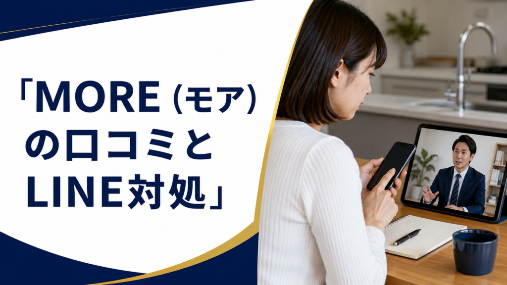 MORE（モア）の口コミ・評判｜先払い買取・闇金のLINE連絡と対処法